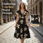 👗 50% OFF NOW! ⏳ Women's Casual Printed V-Neck Ruffle Dress – Lightweight Fabric, Romantic Style & Perfect for Warm Days 🌺