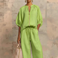 👚 50% OFF NOW! ⏰ Women's Solid Color 2-Piece Casual Set – Soft & breathable – Relaxed fit, perfect for lounging or travel – easy matching style 🌸