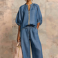 👚 50% OFF NOW! ⏰ Women's Solid Color 2-Piece Casual Set – Soft & breathable – Relaxed fit, perfect for lounging or travel – easy matching style 🌸