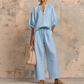 👚 50% OFF NOW! ⏰ Women's Solid Color 2-Piece Casual Set – Soft & breathable – Relaxed fit, perfect for lounging or travel – easy matching style 🌸