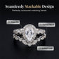 💍 50% OFF NOW! ✨ Pear-Shaped Teardrop Engagement Ring Set – Sparkling Cubic Zirconia, Hypoallergenic & Perfect for Proposals or Gifting 💕