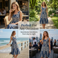 👗 50% OFF NOW! 🌸 Women's Casual Printed Flowy Midi Dress – Lightweight, Relaxed Fit & Perfect for Beach, Brunch or Daily Wear ☀️