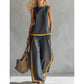 👚 50% OFF NOW! 👖 Casual Sleeveless Colorblock Top & Wide-Leg Pants Set – Soft, breathable & flowy – Perfect for summer days, beach or casual chic – effortless matching style 🌸