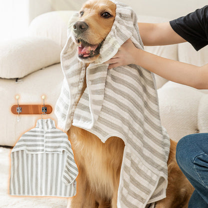 🐕 50% OFF NOW! 🛁 Soft Absorbent & Quick-Drying Dog Bathrobe – Super absorbent, quick-dry & cozy – Keeps your dog warm and dry after baths ✨