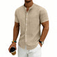 👔 50% OFF NOW! ✨ Men's Loose Fit Short Sleeve Shirt – Breathable Fabric, Casual Style & Solid Color for Everyday Comfort 🍃