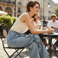 👖 50% OFF NOW! 🎁 2026 New Arrivals – Women's Asymmetrical Ruffle Wide-Leg Denim Pants – Stylish, breathable & a unique statement piece 💥