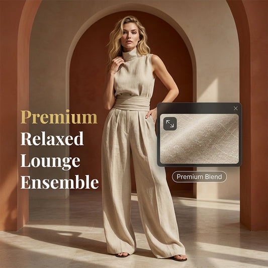 👗 50% OFF NOW! 🎁 Top & Wide-Leg Pant 2-Piece Set – Flowy & lightweight – Perfect for summer, office or resort wear – elegant and easy to style 🌸✨