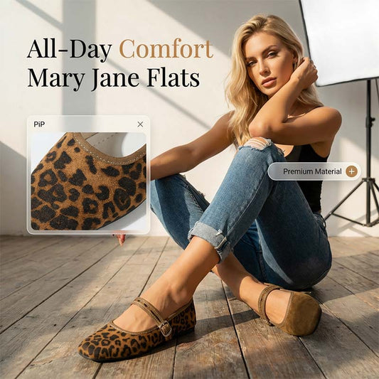 🥿 50% OFF NOW! 🌿 Comfortable PU Suede-Look Strap Ballet Flats – 2026 New Style – Soft, flexible & stylish for all-day wear ✨