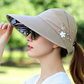 🧢 50% OFF NOW! ☀️ Foldable Wide Brim Sun Hat with Ponytail Hole – UV protection, portable & perfect for travel, beach & outdoor sports 🏖️