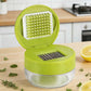 🧄 50% OFF NOW! 🎁 Mini Garlic Chopper and Press with Container – Manual, compact & easy to clean – Chop, mince or press in seconds – ideal for kitchen prep, camping or small spaces 🔪