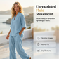 👚 50% OFF NOW! 🌸 Women's Casual V-Neck Top & Wide-Leg Trousers Set – Soft & breathable – Perfect for summer, work or resort wear – relaxed and elegant ✨🌿
