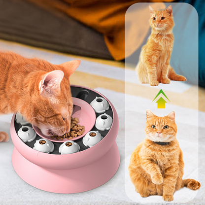🐱 50% OFF NOW! 🧩 Cat Puzzle Feeder – Rotating Food Game & Slow Feed Design – Fun, healthy mealtimes & reduces bloating – interactive & easy to clean 🐾