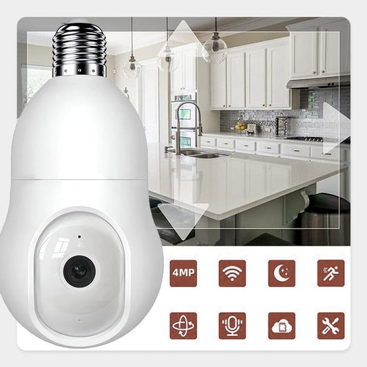 💡 50% OFF NOW! 📷 Smart Wireless WiFi 4MP Home Security Light Bulb Camera – 360° view, motion detection & two-way audio – discreet & easy to install 🏠