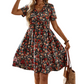 👗 50% OFF NOW! 🌸 Women's Summer Floral V-Neck Short Sleeve Dress – Breathable, flattering & perfect for sunny days and beach trips ☀️