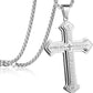 ✝️ 50% OFF NOW! 🙏 Men's Lord's Prayer Cross Necklace – Inspirational, stainless steel & perfect for daily wear or meaningful gifting 💪