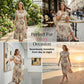 👗 50% OFF NOW! 🌸 Women's Floral Print Pleated Midi Dress – Flowy, flattering & perfect for spring, summer or garden parties ✨