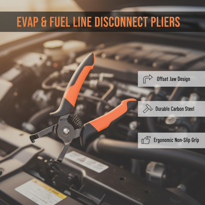 🔧 50% OFF NOW! 🔌 EVAP & Fuel Line Disconnect Pliers – Easy one-hand release, rust-resistant & compatible with most fuel and vapor lines 🚗