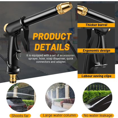 🔫 50% OFF NOW! 💧 High-Pressure Car Wash Water Gun Kit – Adjustable nozzle, foam cannon compatible & leak-proof – perfect for cars, patios or garden use 🚗