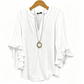 👚 50% OFF NOW! 🌸 V-Neck Ruffled Sleeve Top – Flowy & lightweight – Elegant casual blouse, perfect for summer or office – feminine and breathable ✨🌿