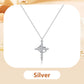 👑 50% OFF NOW! 💫 Crown with Cross Pendant Necklace – Elegant Faith-Inspired Design – Double-sided detail & gold/silver options – perfect for daily wear 💛✨