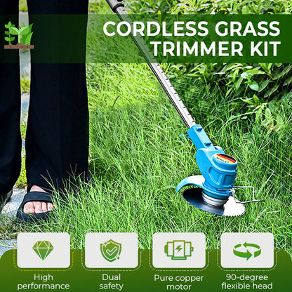 🌿 50% OFF NOW! 🔋 Multifunction Cordless Grass Trimmer Kit – 2-in-1 trimmer & edger, adjustable handle & lightweight – perfect for lawn, garden or yard edges ✂️