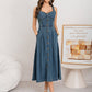 👗 50% OFF NOW! 👖 Women's Button-Front Denim Dress – Classic chic, breathable cotton & versatile for day or night – perfect with sneakers or sandals ✨