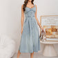 👗 50% OFF NOW! 👖 Women's Button-Front Denim Dress – Classic chic, breathable cotton & versatile for day or night – perfect with sneakers or sandals ✨