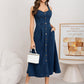 👗 50% OFF NOW! 👖 Women's Button-Front Denim Dress – Classic chic, breathable cotton & versatile for day or night – perfect with sneakers or sandals ✨