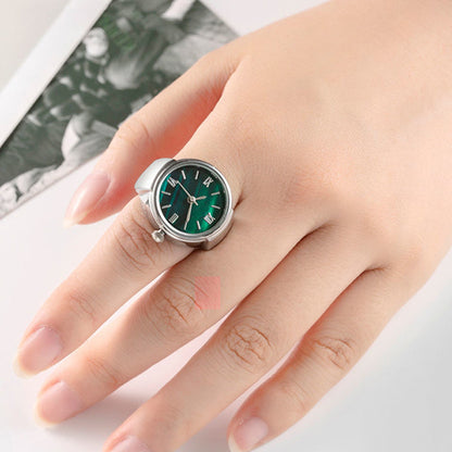 💍 50% OFF NOW! ⌚ Creative Round Quartz Finger Ring Watch – Stylish, Adjustable & Compact – Unique accessory for daily wear or parties ✨