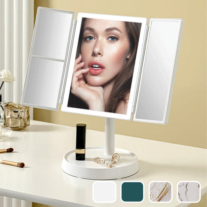 💝 50% OFF NOW! ✨ LED Multifunctional Foldable Makeup Mirror – Best Gift for Her – 3 color lighting, adjustable angles & compact – perfect for travel or vanity 🪞