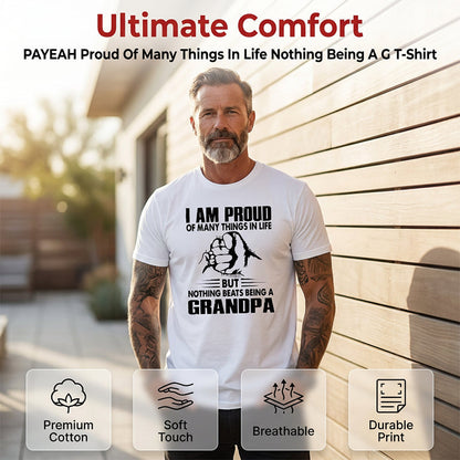👕 50% OFF NOW! ⏳ Proud Grandpa Graphic Print T-Shirt – Soft cotton, heartfelt design & perfect for gifting or casual family days 🧓