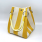 👜 50% OFF NOW! 🧶 Striped Knit Bucket Handbag – Soft, lightweight & stylish – perfect for beach days, shopping or casual weekends 🏖️