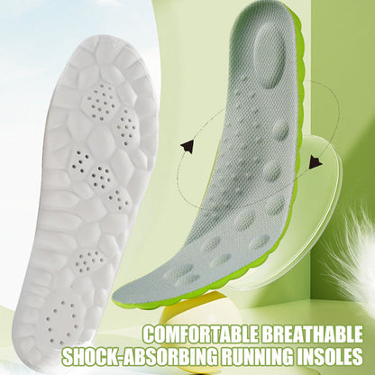 50% OFF NOW! 🏃 Comfortable Breathable Shock-Absorbing Running Insoles – Arch support, heel cup & odor control – perfect for runners, walkers or daily work shoes 👣