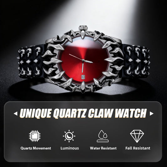 ⌚ 50% OFF NOW! ⏳ Unique Waterproof Quartz Claw Watch – Eye-catching claw design, durable & perfect for a bold statement – daily or party wear 🦞