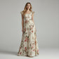 👗 50% OFF NOW! ✨ Floral Pleated Maxi Dress – Square Neck, Ruffle Sleeves & High-Waist – Flowy, elegant & perfect for spring, beach or garden parties 🌸