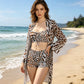 👙 50% OFF NOW! 🌸 3-Piece Animal Print Swimsuit Set with Cover-up – Bikini top, bottom & sheer cover – perfect for poolside or beach glam 🐆