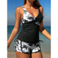 👙 50% OFF NOW! 🌴 Tropical Print High Waist Tankini & Shorts Set – Flattering tummy control, quick-dry & perfect for beach days or poolside lounging ☀️