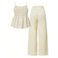 👗 50% OFF NOW! 🎁 Women's Casual Cami Top & Wide-Leg Pants Set – Flowy & breathable – Perfect for summer, beach or casual chic – lightweight & stylish 🌸✨🌿