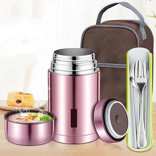 🍱 50% OFF NOW! 🎉 316 Stainless Steel Vacuum Insulated Food Jar – Leak-proof, keeps hot/cold for 24h & wide mouth – perfect for lunch, soup or snacks on the go 🔥