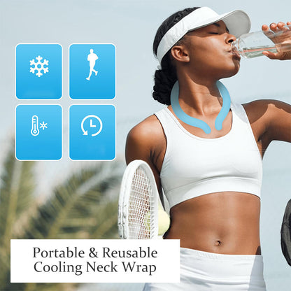 🧣 50% OFF NOW! ❄️ Portable Reusable Cooling Neck Wrap – PVA gel beads, stays cool for hours & reusable – perfect for summer heat, sports or outdoor work – just soak and go 🌞