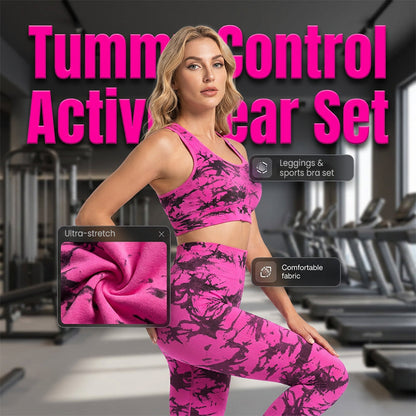 💪 50% OFF NOW! 🧘‍♀️ Women's Tummy Control Leggings & Sports Bra Set – High-waist support, breathable & 4-way stretch – perfect for yoga, gym or daily wear 🔥