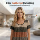 👚 50% OFF NOW! 🔥 Women's Plus Size Pleated Color Block T-Shirt – Soft, breathable & flattering pleats – perfect for casual days, office or warm weather 🌈