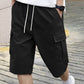 🩳 50% OFF NOW! 🔥 Men's Casual Cargo Shorts with Drawstring – Lightweight & multi-pockets – Elastic waist, perfect for hiking, travel or hot summer days ☀️✨