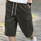 🩳 50% OFF NOW! 🔥 Men's Casual Cargo Shorts with Drawstring – Lightweight & multi-pockets – Elastic waist, perfect for hiking, travel or hot summer days ☀️✨