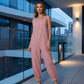 👗 50% OFF NOW! 🥳 Women's Casual Striped Spaghetti Strap Jumpsuit – Lightweight & flowy – Perfect for beach days, summer parties or travel – effortless chic 🌊