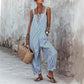 👗 50% OFF NOW! 🥳 Women's Casual Striped Spaghetti Strap Jumpsuit – Lightweight & flowy – Perfect for beach days, summer parties or travel – effortless chic 🌊