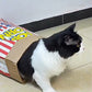 🐱 50% OFF NOW! 🍿 Giant Popcorn Paper Bag Cat Tunnel – Crinkly, collapsible & fun interactive hideout – perfect for play, nap & pouncing – reusable, pet-safe design 🐾