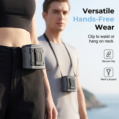🌀 50% OFF NOW! 🌞 High-Speed Portable Waist Clip Cooling Fan – 3 speeds & rechargeable – Hands-free, perfect for outdoor work, hiking or travel – powerful and quiet 💨
