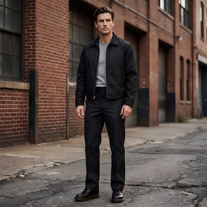 👖 50% OFF NOW! ✨ Men's Stretch-Fit Straight-Leg Pants – 4-way stretch, wrinkle-resistant & classic cut – perfect for work, travel or casual days – comfortable all-day wear 🏃‍♂️