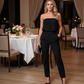 👚 50% OFF NOW! 👗 Women's Solid Color Elastic Waist Lantern Sleeveless Tube Top – Stretchy, ruched design & strapless – perfect for layering, summer parties or beach-to-bar looks ☀️